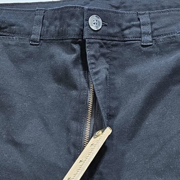 Old Navy Pants Womens 18 Black Twill Cotton Stretch High Waist Wide Leg Coastal - Picture 11 of 16